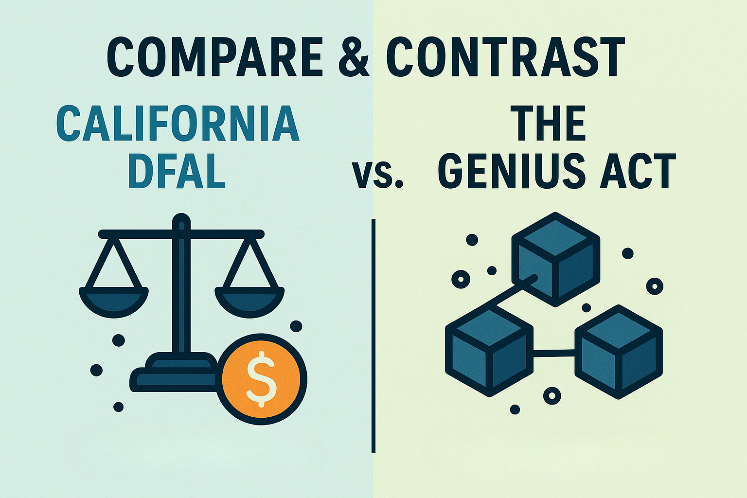 Compare & Contrast: California’s DFAL Bill vs. the GENIUS Act